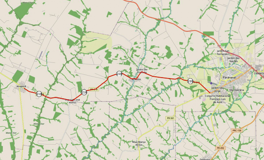 PR-218 Paranavaí - Amaporã