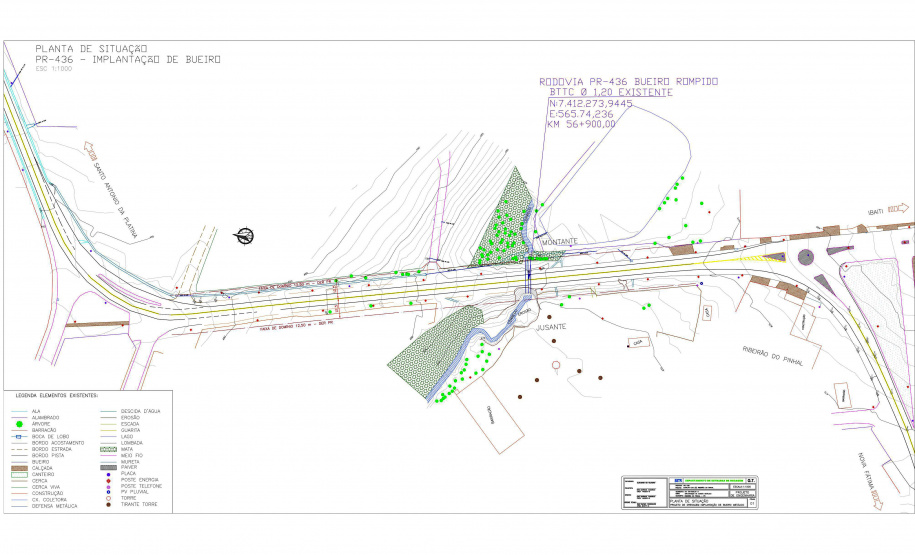 Novo bueiro em Ribeirão do Pinhal