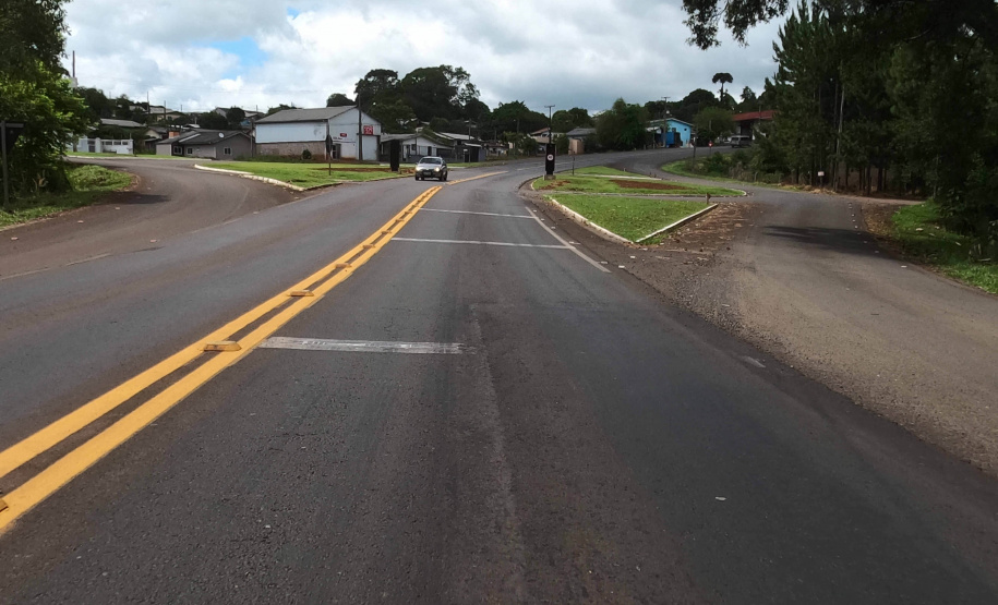 PRC-158 entre Vitorino e Santa Catarina, para ilustrar texto sobre anteprojeto de ampliação da capacidade.