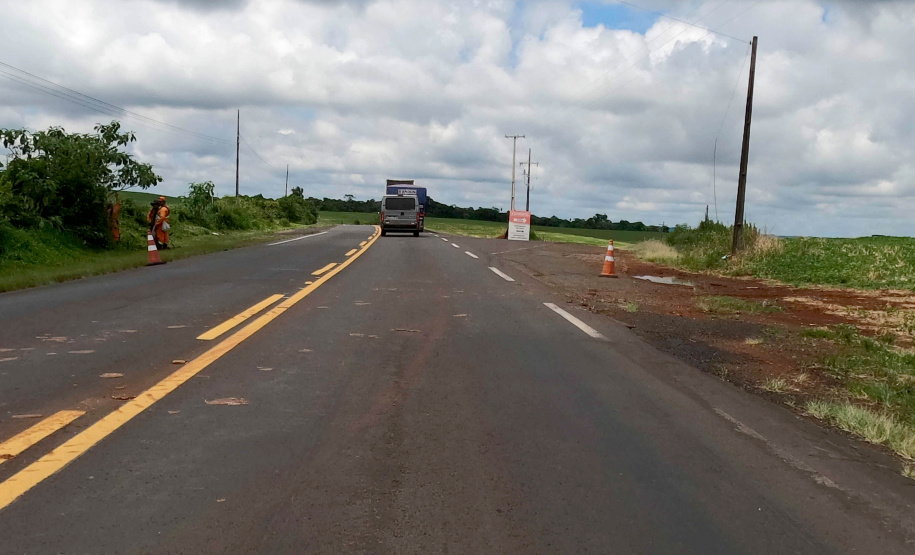 PRC-158 entre Vitorino e Santa Catarina, para ilustrar texto sobre anteprojeto de ampliação da capacidade.
