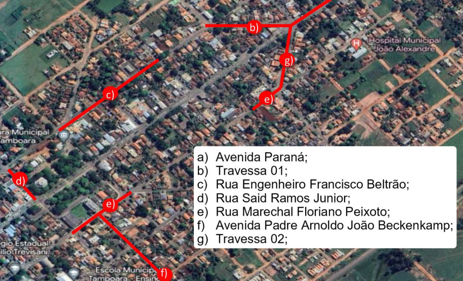 Recuperação de ruas em Tamboara