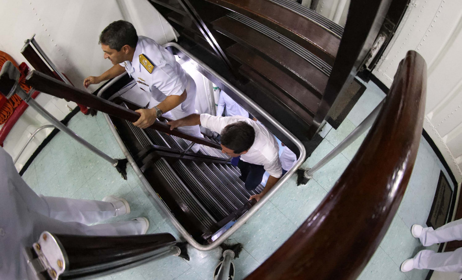 Governador Carlos Massa Ratinho Junior participou nesta segunda-feira (17) da cerimônia de 90 anos do porto, quando anunciou investimento bilionário para a construção do Píer em T que vai ampliar a capacidade de movimentação de cargas.