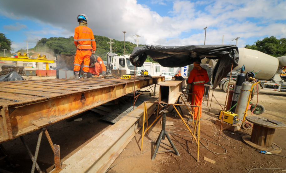 Dia do Trabalhador: as mãos que constroem a Ponte de Guaratuba - 30/04/2025 - Foto: Geraldo Bubniak/AEN