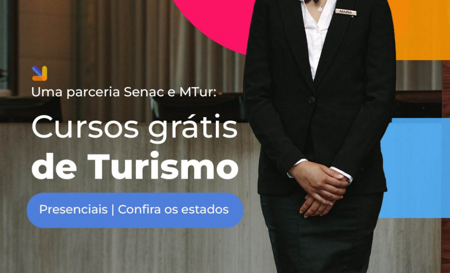 Paraná tem vagas abertas para cursos técnicos do Ministério do Turismo