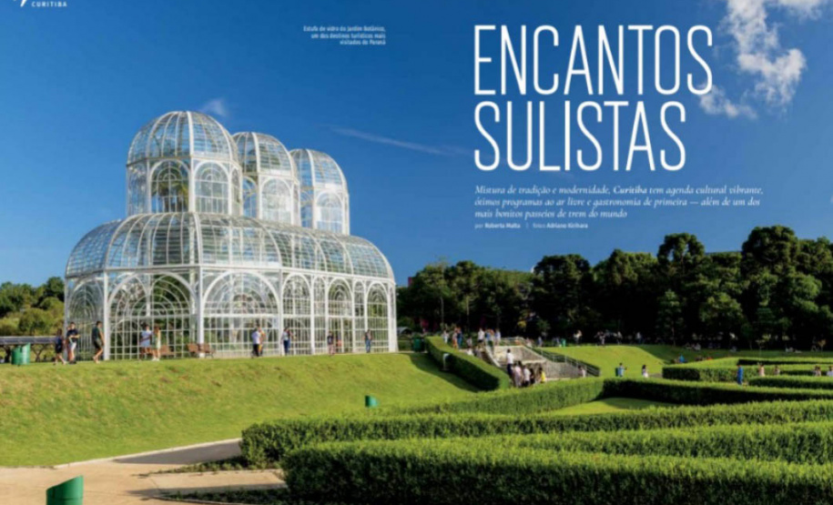 Em março, atrativos do Paraná são destaques em publicações turísticas no Brasil e Exterior