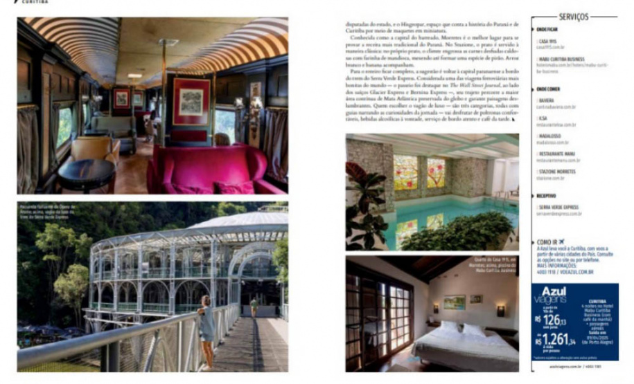 Em março, atrativos do Paraná são destaques em publicações turísticas no Brasil e Exterior