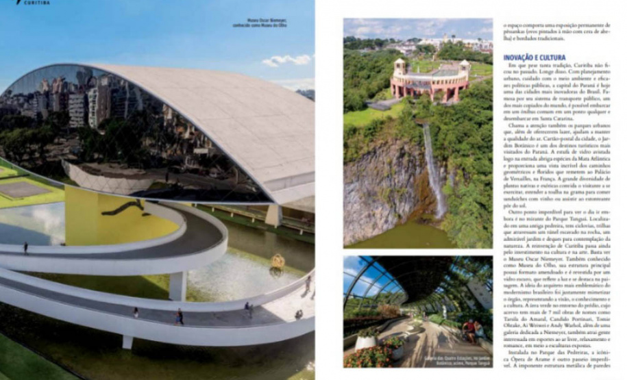 Em março, atrativos do Paraná são destaques em publicações turísticas no Brasil e Exterior