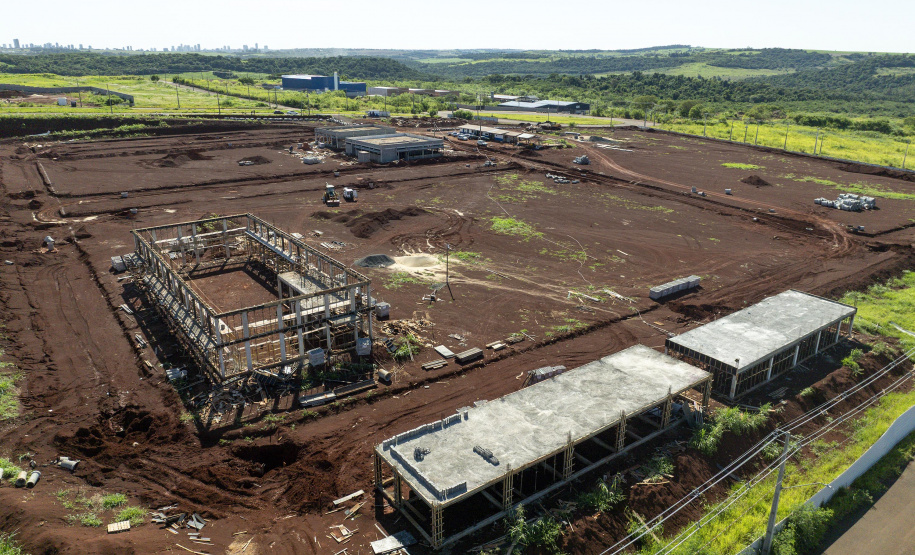 Obra de implantação de parque tecnológico do Tecpar em Maringá ultrapassa 25% de execução