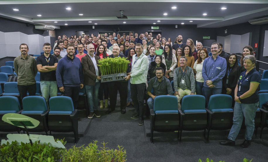 Rafael Greca, secretário de Estado do Desenvolvimento Sustentável, durante a apresentação do MonitoraPRAD para servidores da Sedest