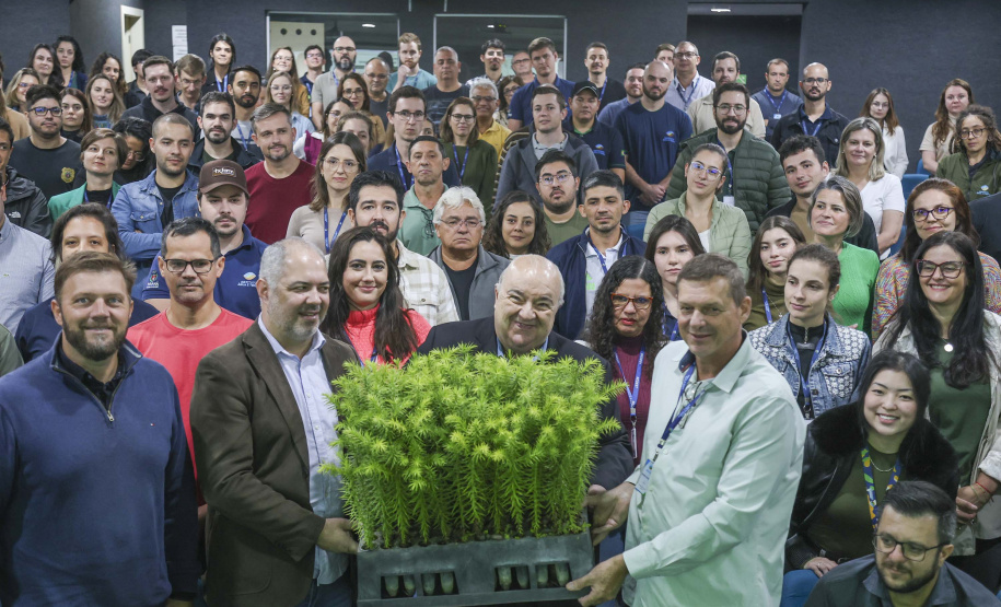 Rafael Greca, secretário de Estado do Desenvolvimento Sustentável, durante a apresentação do MonitoraPRAD para servidores da Sedest