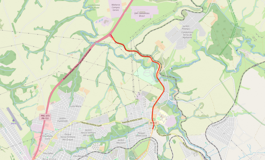 PR-151 em Ponta Grossa