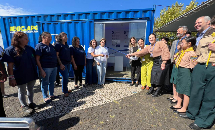 Recicla PG, ligado ao programa Recicla Paraná, da Secretaria de Estado do Desenvolvimento Sustentável, foi inaugurado oficialmente nesta terça-feira (15) em Ponta Grossa