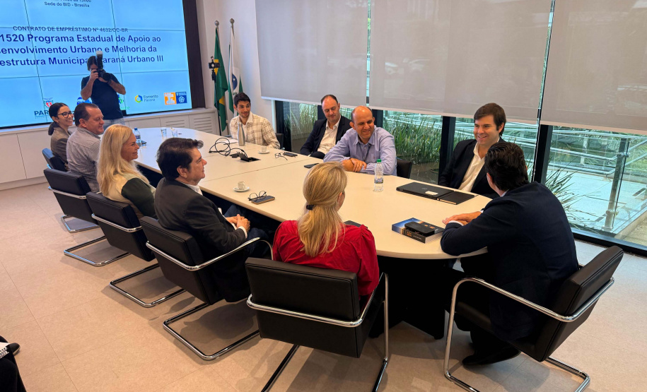 Missão do BID analisa andamento do programa Paraná Urbano III em duas reuniões
