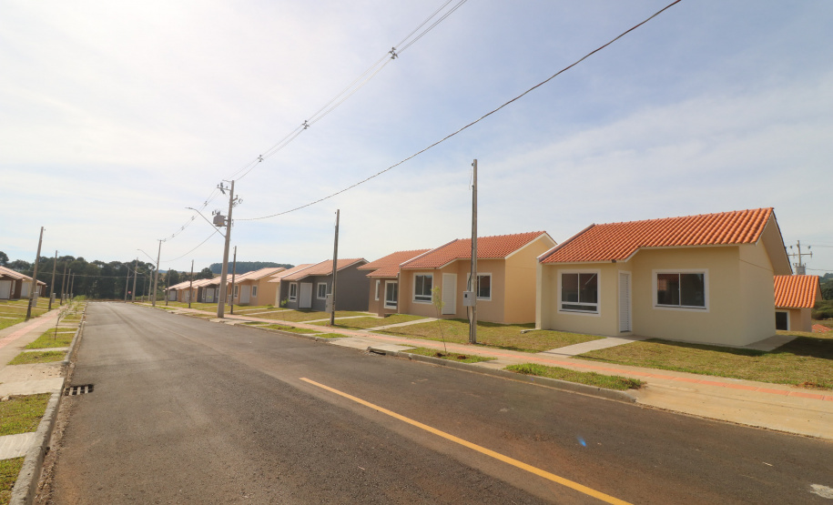 Casa Fácil Paraná, a Cohapar financia diretamente a construção de casas para famílias com renda de um a seis salários mínimos em Palmas Foto: Geraldo Bubniak/AEN