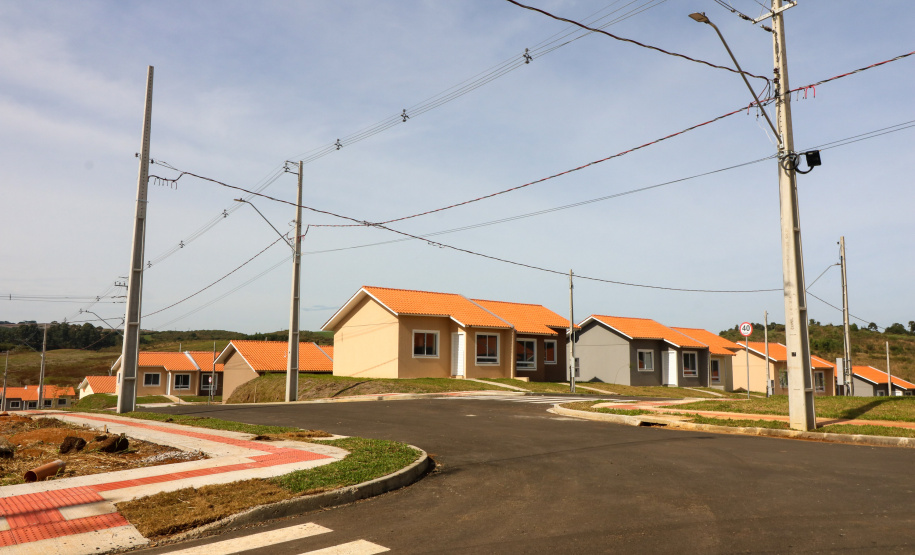 Casa Fácil Paraná, a Cohapar financia diretamente a construção de casas para famílias com renda de um a seis salários mínimos em Palmas Foto: Geraldo Bubniak/AEN