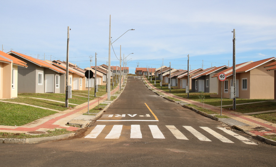Casa Fácil Paraná, a Cohapar financia diretamente a construção de casas para famílias com renda de um a seis salários mínimos em Palmas Foto: Geraldo Bubniak/AEN