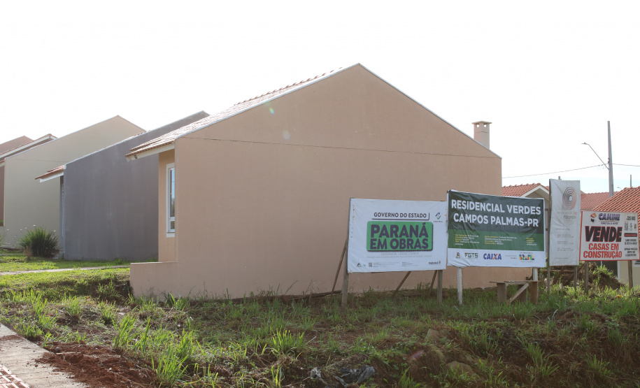 Casa Fácil Paraná, a Cohapar financia diretamente a construção de casas para famílias com renda de um a seis salários mínimos em Palmas Foto: Geraldo Bubniak/AEN