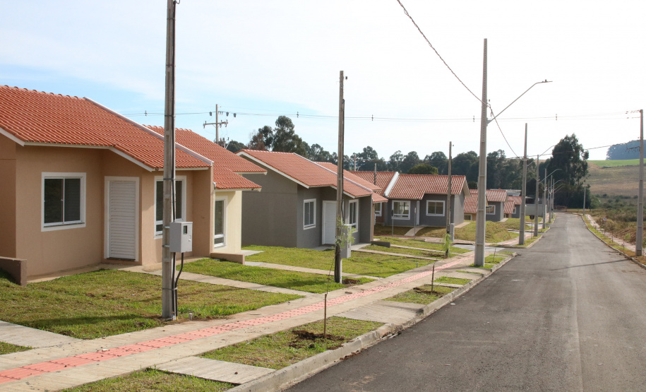 Casa Fácil Paraná, a Cohapar financia diretamente a construção de casas para famílias com renda de um a seis salários mínimos em Palmas Foto: Geraldo Bubniak/AEN