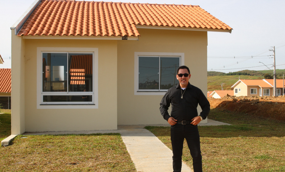 Casa Fácil Paraná, a Cohapar financia diretamente a construção de casas para famílias com renda de um a seis salários mínimos em Palmas Foto: Geraldo Bubniak/AEN