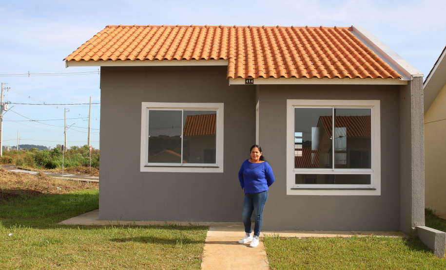Casa Fácil Paraná, a Cohapar financia diretamente a construção de casas para famílias com renda de um a seis salários mínimos em Palmas Foto: Geraldo Bubniak/AEN