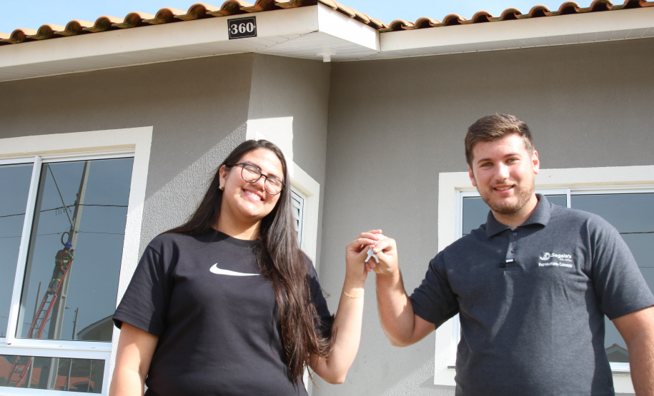 Casa Fácil Paraná, a Cohapar financia diretamente a construção de casas para famílias com renda de um a seis salários mínimos em Palmas Foto: Geraldo Bubniak/AEN