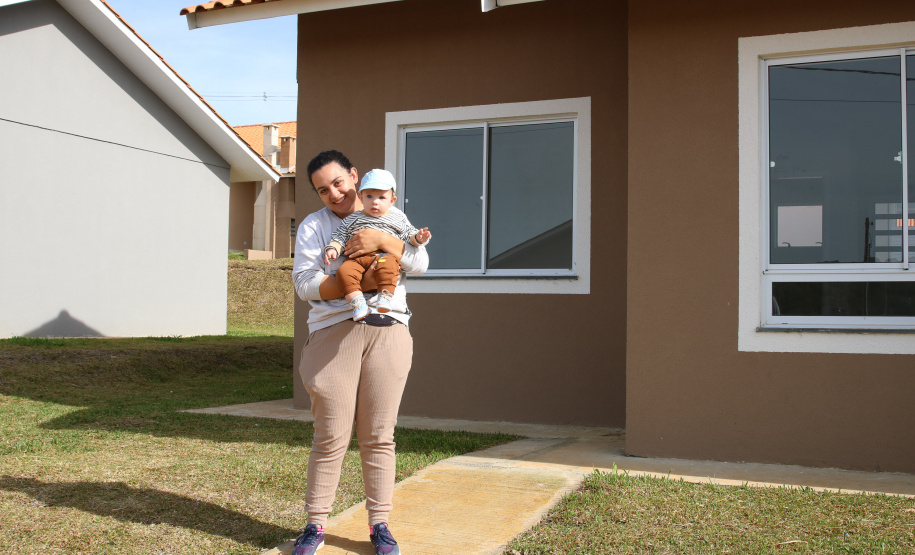 Casa Fácil Paraná, a Cohapar financia diretamente a construção de casas para famílias com renda de um a seis salários mínimos em Palmas Foto: Geraldo Bubniak/AEN