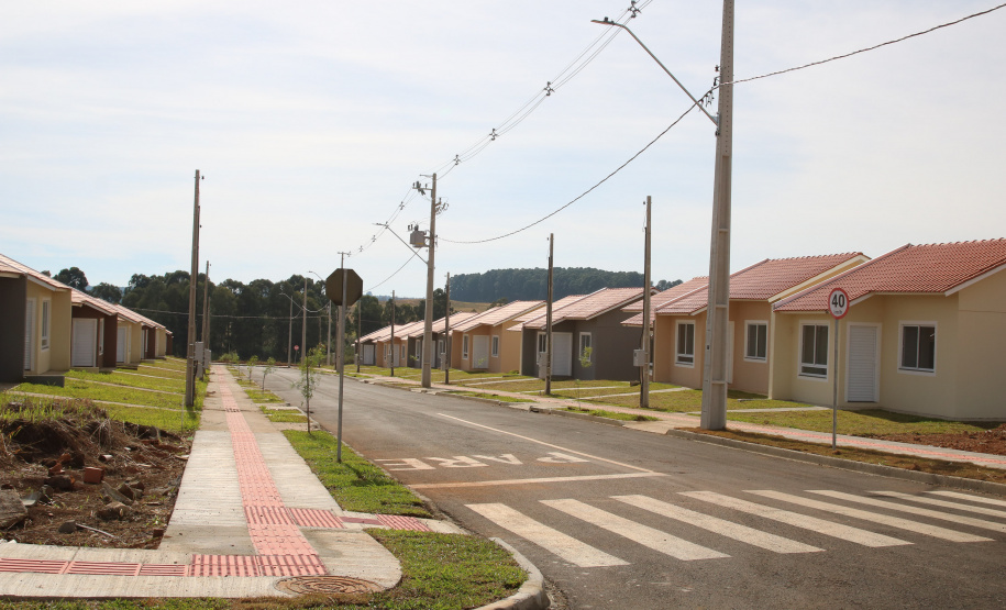 Casa Fácil Paraná, a Cohapar financia diretamente a construção de casas para famílias com renda de um a seis salários mínimos em Palmas Foto: Geraldo Bubniak/AEN