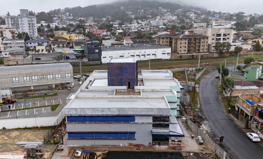 União da Vitória, 23 de maio de 2025 - Construção do Ambulatório Médico de Especialidades (AME).