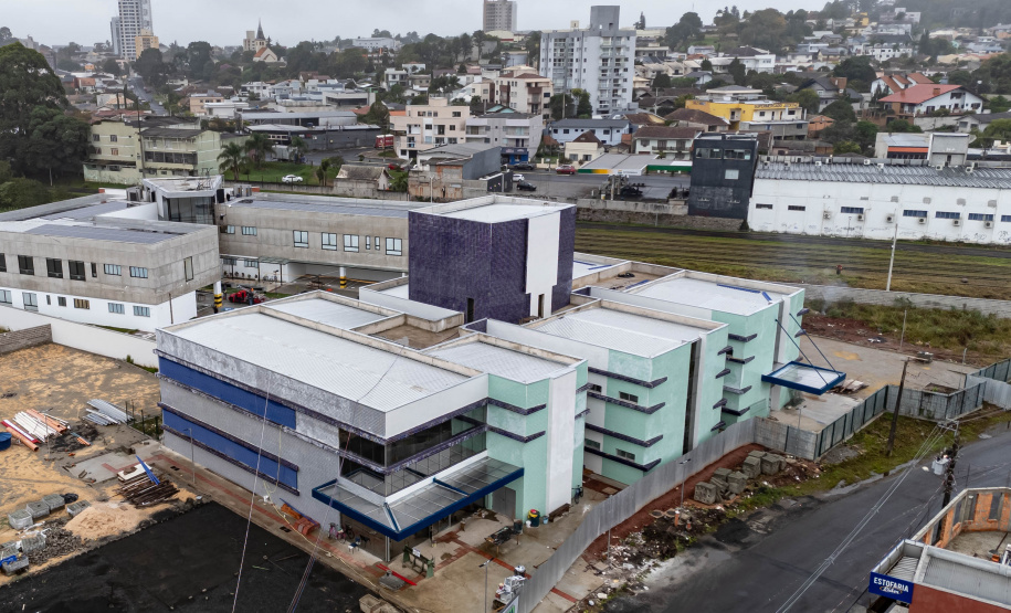União da Vitória, 23 de maio de 2025 - Construção do Ambulatório Médico de Especialidades (AME).