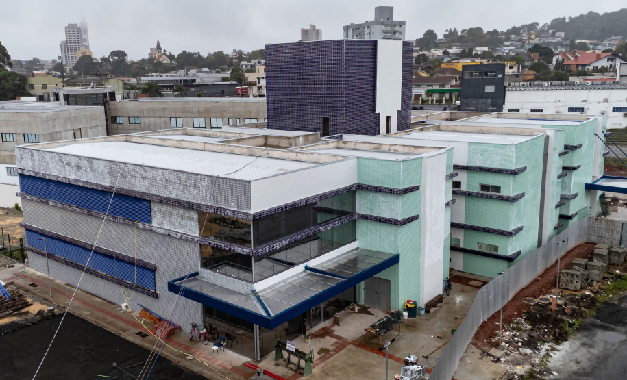 União da Vitória, 23 de maio de 2025 - Construção do Ambulatório Médico de Especialidades (AME).