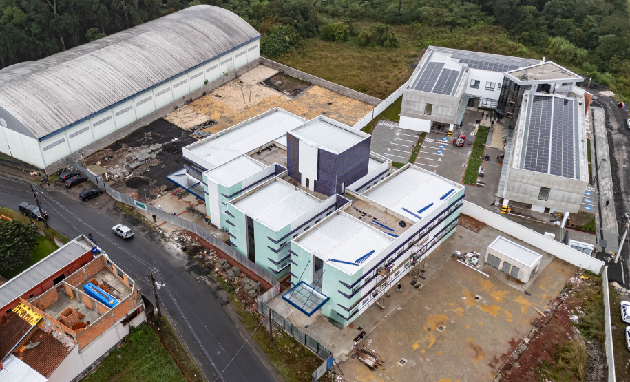 União da Vitória, 23 de maio de 2025 - Construção do Ambulatório Médico de Especialidades (AME).