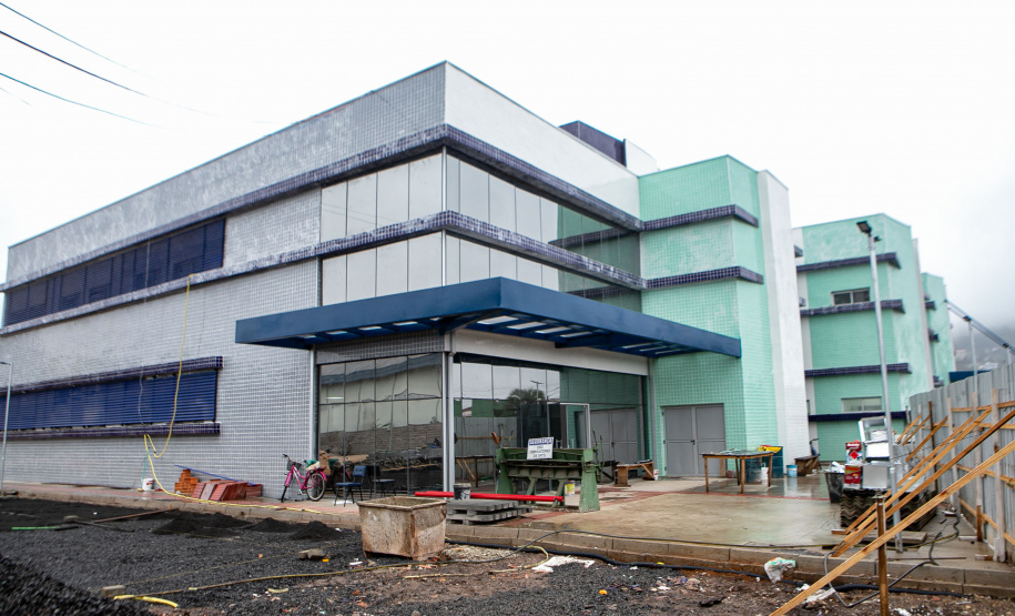 União da Vitória, 23 de maio de 2025 - Construção do Ambulatório Médico de Especialidades (AME).