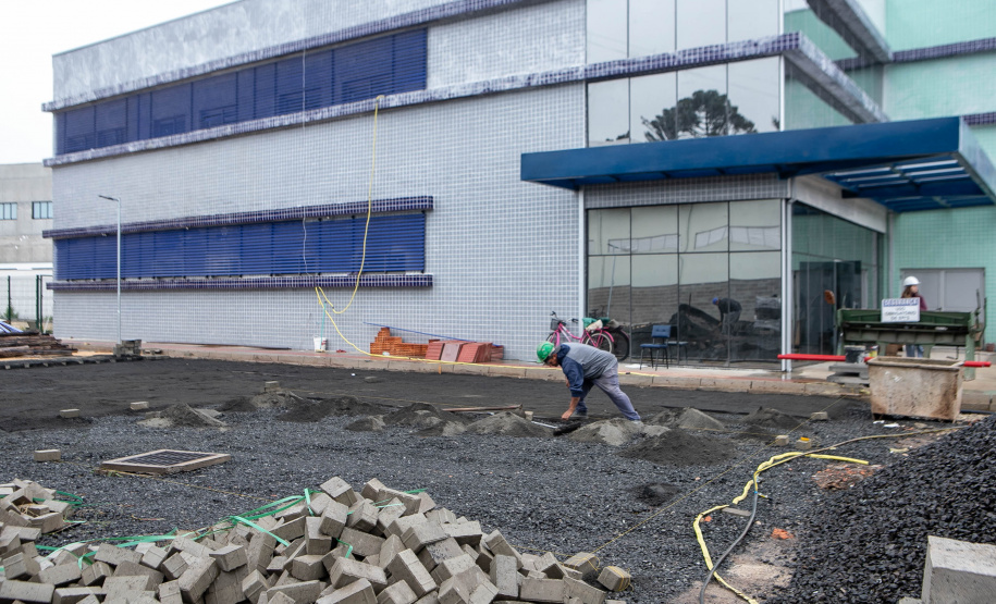 União da Vitória, 23 de maio de 2025 - Construção do Ambulatório Médico de Especialidades (AME).