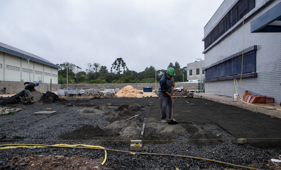 União da Vitória, 23 de maio de 2025 - Construção do Ambulatório Médico de Especialidades (AME).