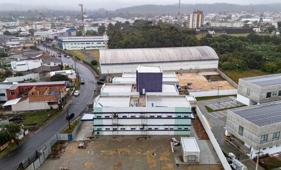 União da Vitória, 23 de maio de 2025 - Construção do Ambulatório Médico de Especialidades (AME).