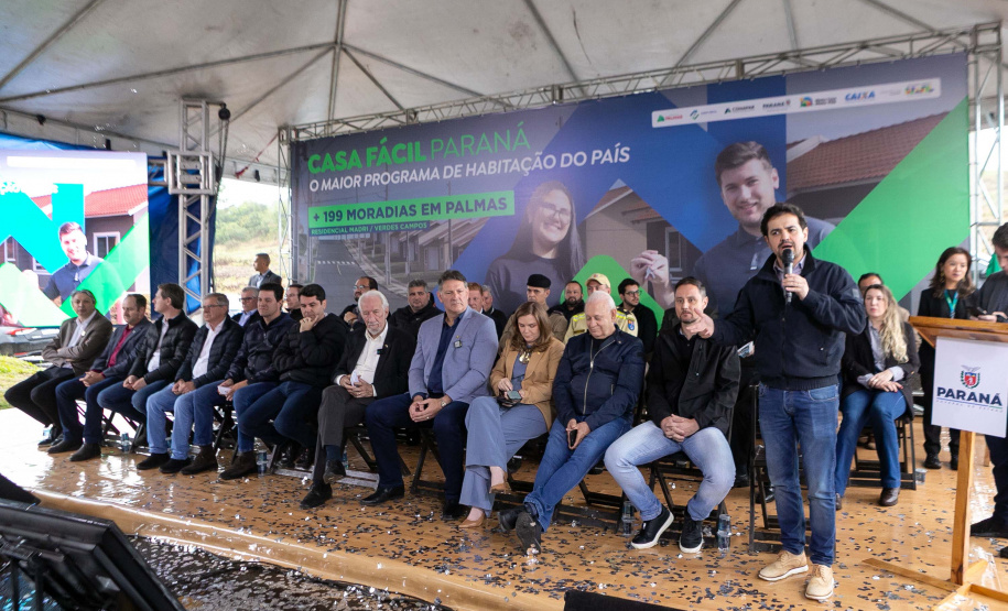 Palmas, 22 de maio de 2025 - O vice-governador Darci Piana participa da inauguração do Residencial Verdes Campos. São 199 casas, sendo todas as unidades subsidiadas pelo Governo do Estado, por meio do Casa Fácil Paraná.