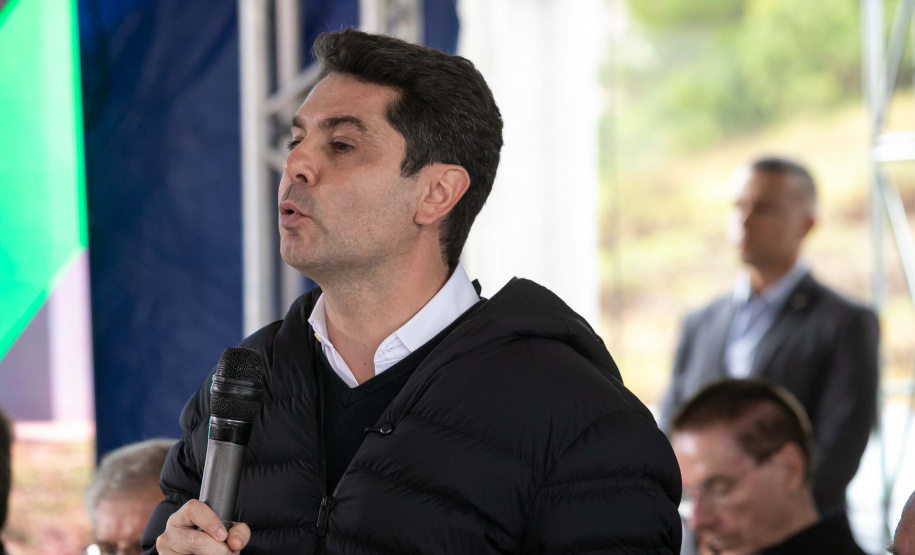 Palmas, 22 de maio de 2025 - O vice-governador Darci Piana participa da inauguração do Residencial Verdes Campos. São 199 casas, sendo todas as unidades subsidiadas pelo Governo do Estado, por meio do Casa Fácil Paraná.