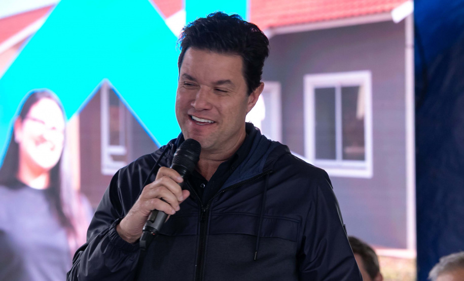 Palmas, 22 de maio de 2025 - O vice-governador Darci Piana participa da inauguração do Residencial Verdes Campos. São 199 casas, sendo todas as unidades subsidiadas pelo Governo do Estado, por meio do Casa Fácil Paraná.