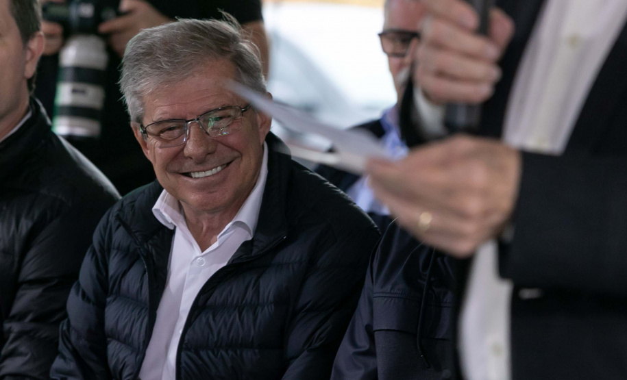 Palmas, 22 de maio de 2025 - O vice-governador Darci Piana participa da inauguração do Residencial Verdes Campos. São 199 casas, sendo todas as unidades subsidiadas pelo Governo do Estado, por meio do Casa Fácil Paraná.