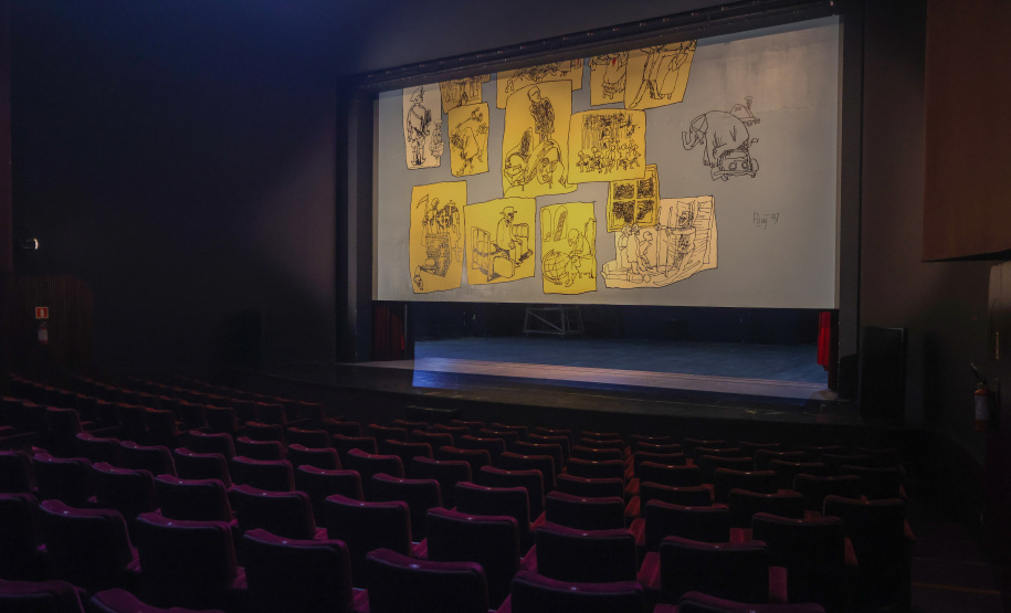 A passagem de Mila pelo Guaíra e pela OSP também está marcada em uma obra do artista paranaense Poty Lazzarotto dentro do teatro, desconhecida pelo público em uma das cortinas corta-fogo, a do Guairinha.