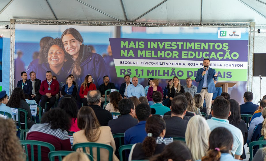 Nova estrutura do Colégio Profa. Rosa Frederica Johnson é entregue à comunidade de Almirante Tamandaré,com investimento de R$ 1,1 milhões do Governo do Estado