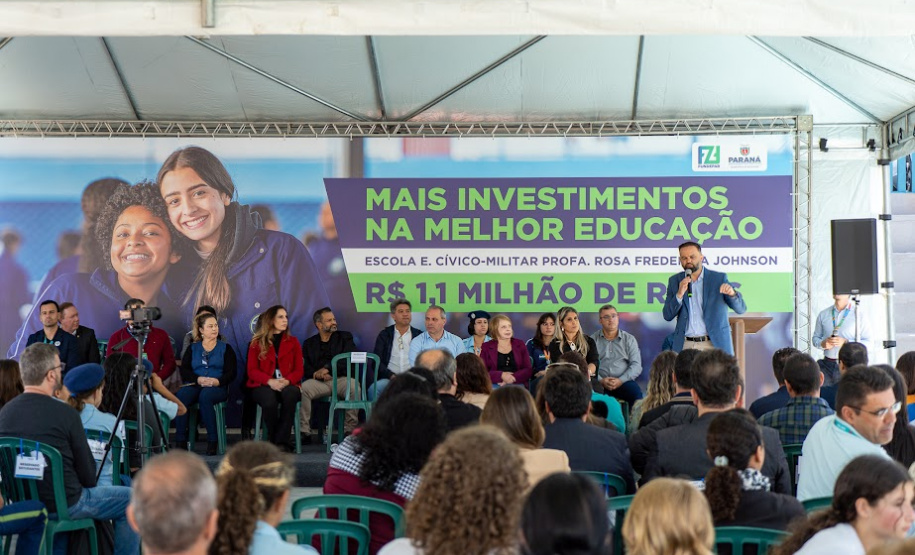 Nova estrutura do Colégio Profa. Rosa Frederica Johnson é entregue à comunidade de Almirante Tamandaré,com investimento de R$ 1,1 milhões do Governo do Estado