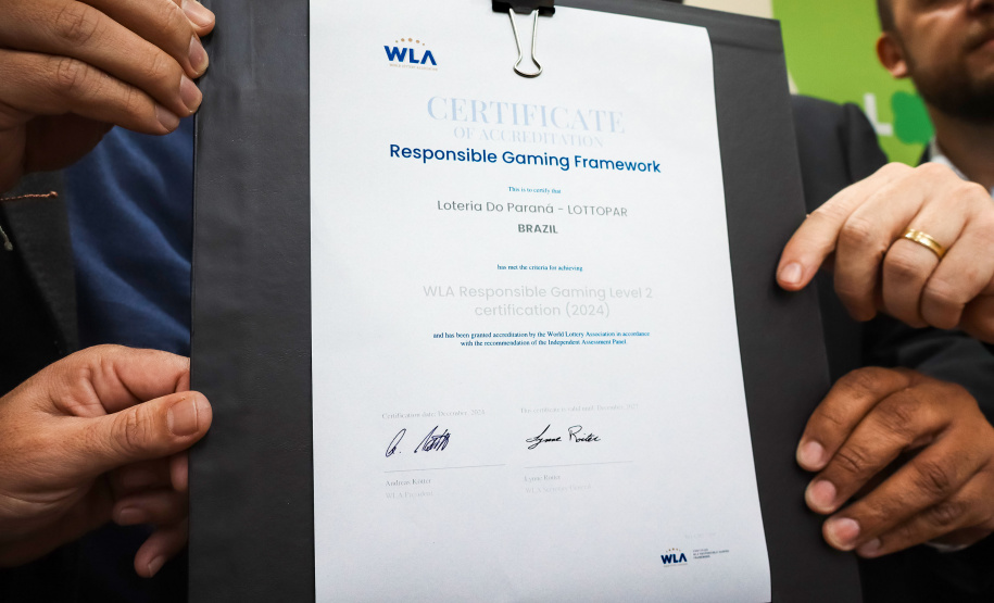 Paraná tem 1ª loteria estadual com certificação internacional de jogo responsável