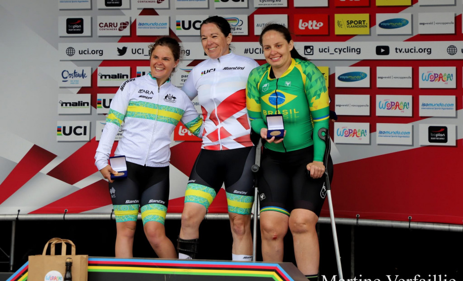 Com apoio do Proesporte, paranaense Victoria Barbosa conquista título geral da Copa do Mundo de Paraciclismo