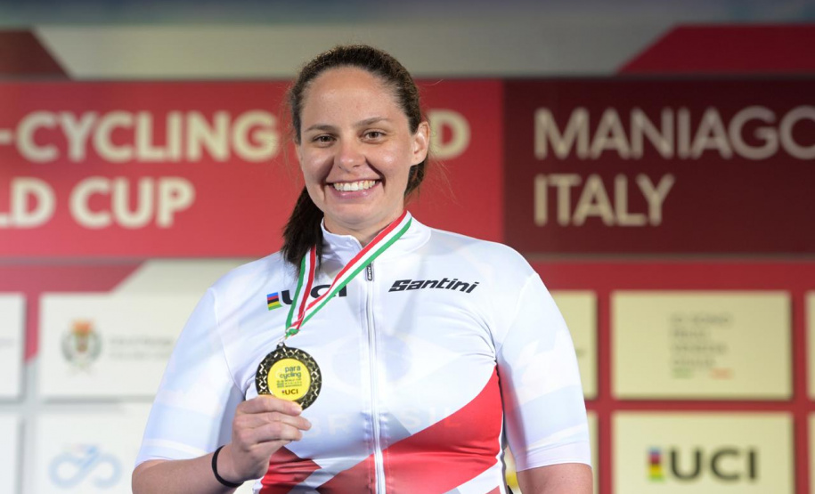 Com apoio do Proesporte, paranaense Victoria Barbosa conquista título geral da Copa do Mundo de Paraciclismo
