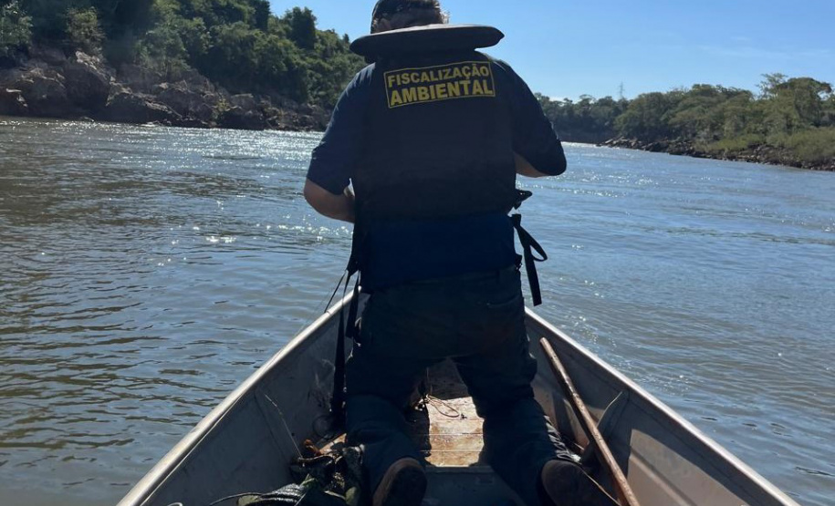IAT - Operação de fiscalização contra a pesca predatória no Oeste e Noroeste do Paraná terminou com a aplicação de R$ 4 mil em multas e o recolhimento de materiais proibidos