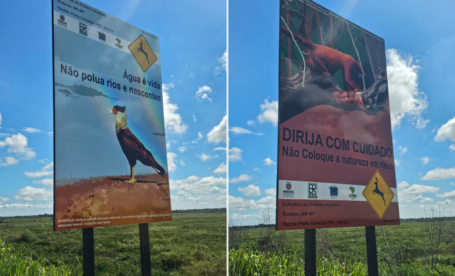 Placas do Parque Nacional Ilha Grande