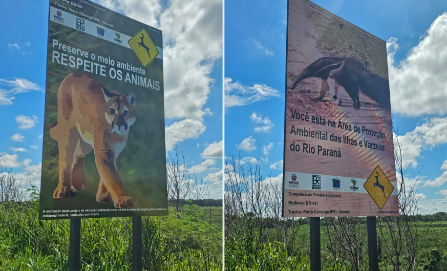 Placas do Parque Nacional Ilha Grande