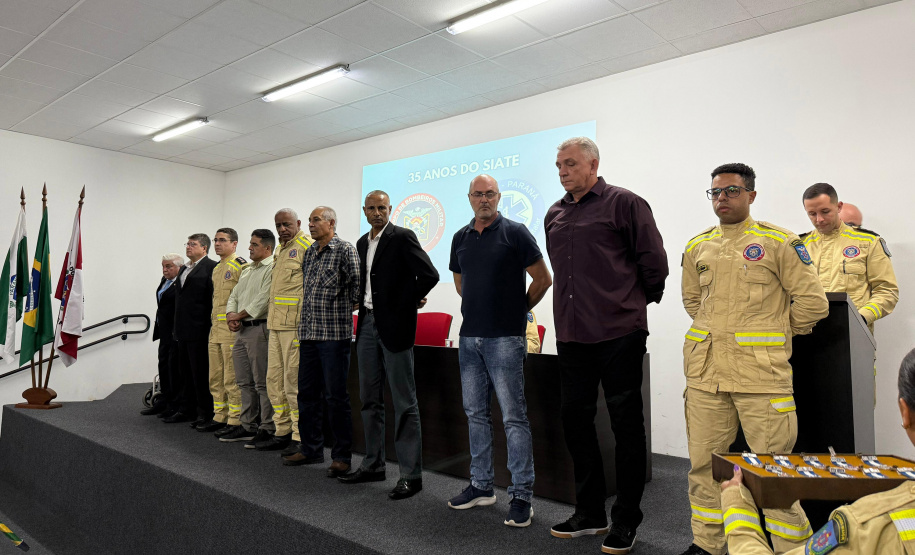 SESP - Siate comemora 35 anos com solenidade e entrega de medalhas