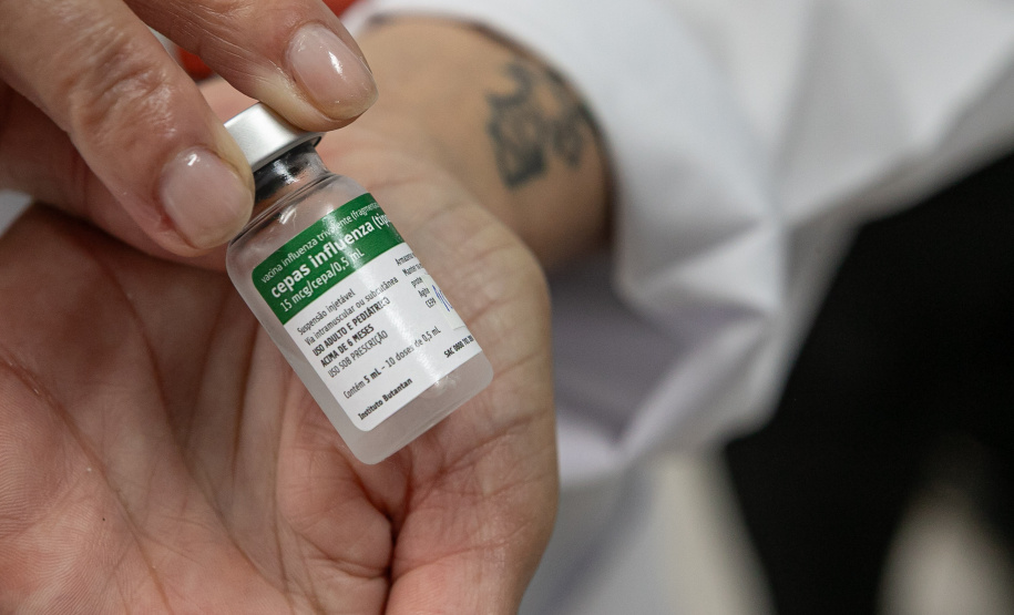 Paraná aplica quase 375 mil vacinas no Dia D e assume 2º lugar com a maior cobertura vacinal contra a gripe no país